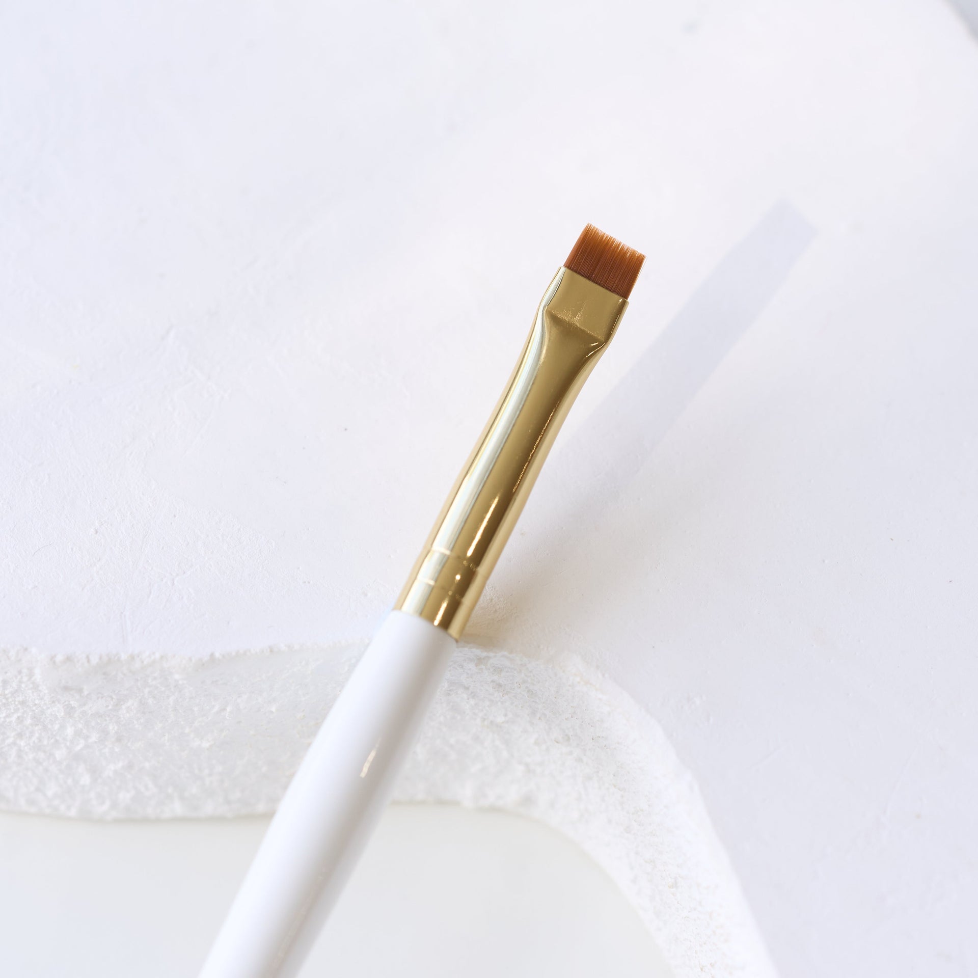 White & Gold Brush - Flat